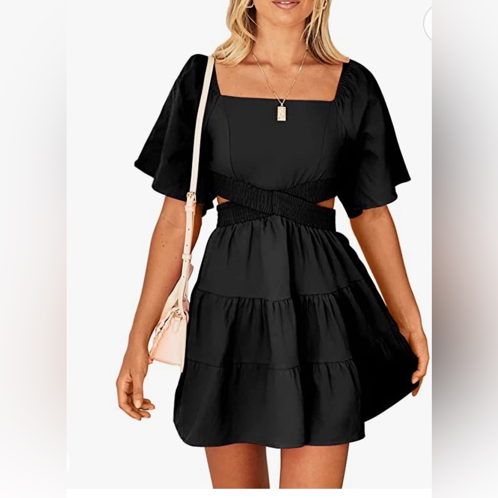 NWT - Black Dress With Cut-Outs